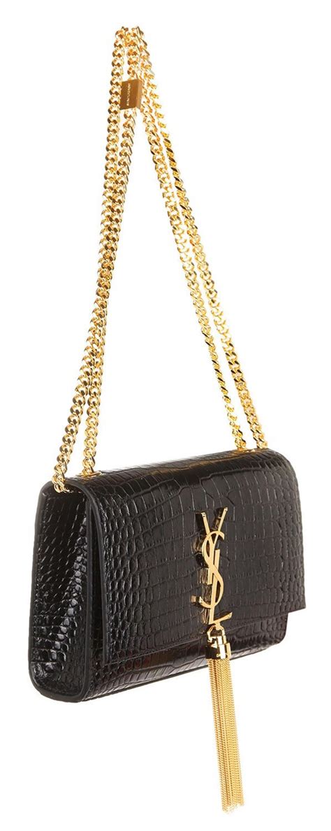 ysl kate crocodile small